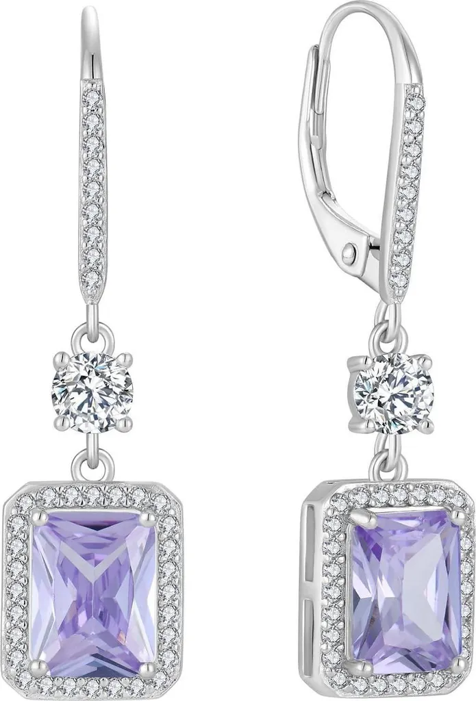 Boucles d'oreilles en argent 925 hypoallergénique avec pierre de naissance
