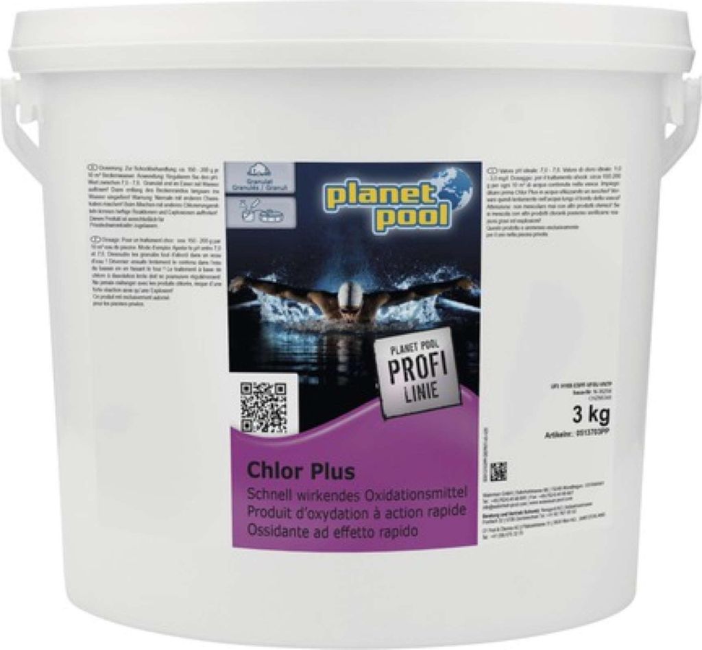 Planet Pool Chlor Plus Granulat 3 kg - Stoßchlorung für Produktbild 
