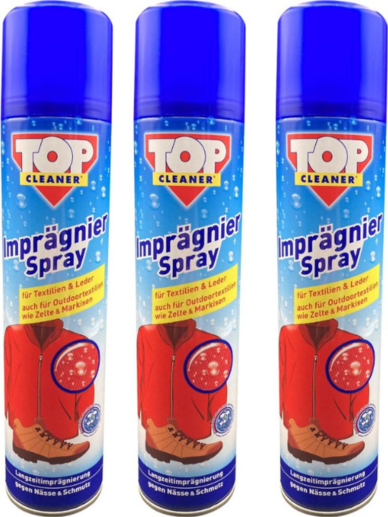 3x 300ml Imprägnierspray TOP Outdoor Schutz Spray Zelt Boot