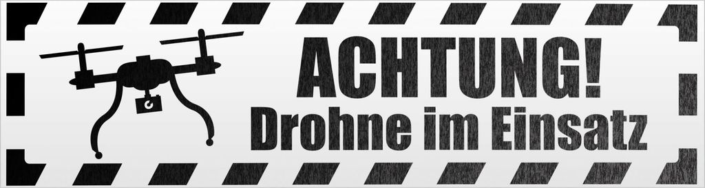 Kiwistar Achtung Heck schwenkt gestreift Magnetschild Schild magnetisch - 45cm Schwarz - reflektierend - Magnetfolie für Auto PKW Kfz