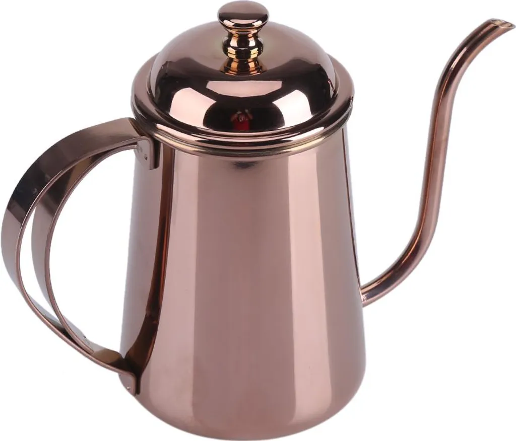 Bouilloire inox rose gold 650ml avec bec de précision pour barista