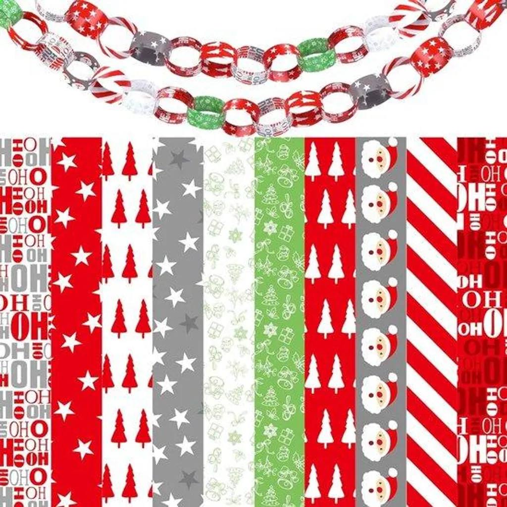 Guirlande de Noël en papier 600 pièces pour DIY et activités créatives