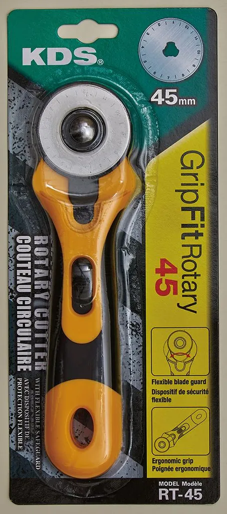 Cutter rotatif KDS RT-45 pour couture et patchwork découpe précise 45mm