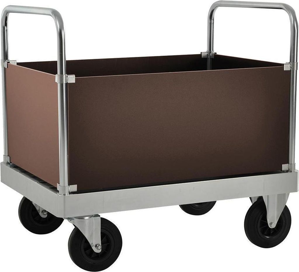 Vierwandwagen Kofferwagen 1.200 x 800 x 960 mm, 800 kg - verzinkt