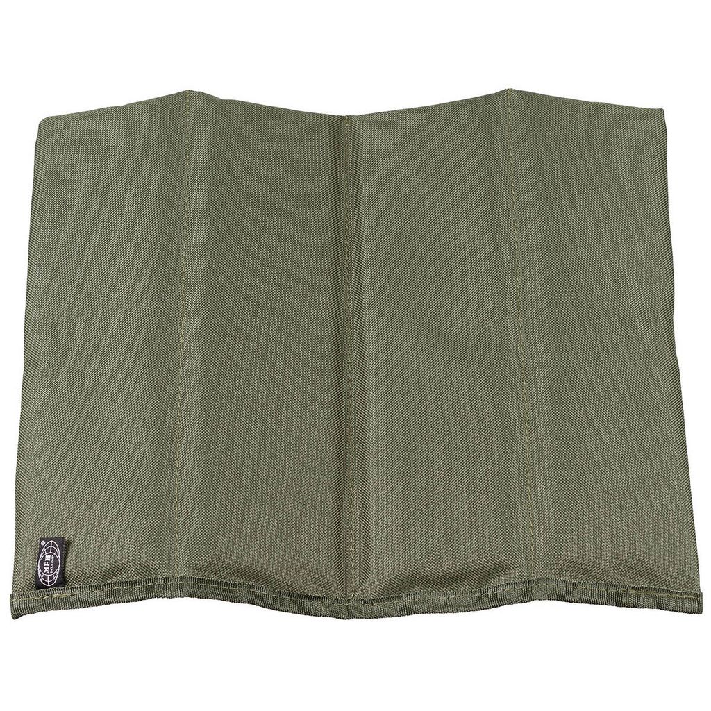 Leichtes faltbares Sitzkissen, olive, 35x30x1 cm, Packmaß 30x9x5 cm, 120g