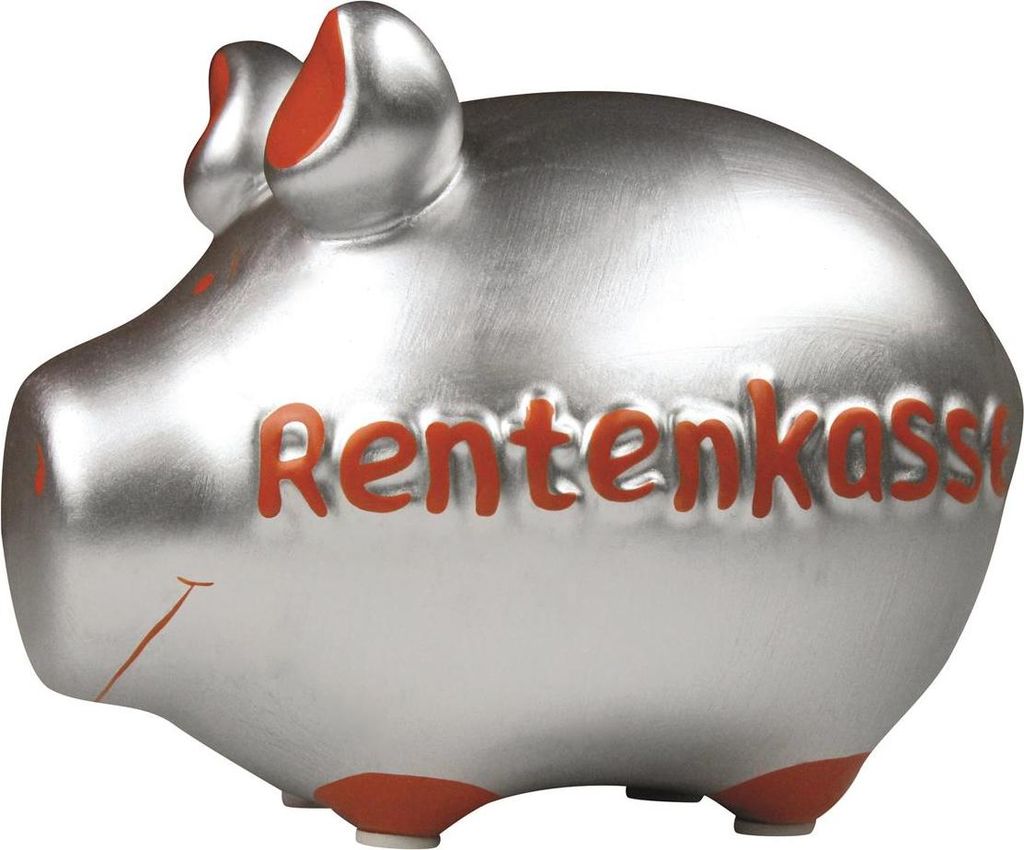 KCG 100490 Spardose Schwein "Rentenkasse" Keramik klein