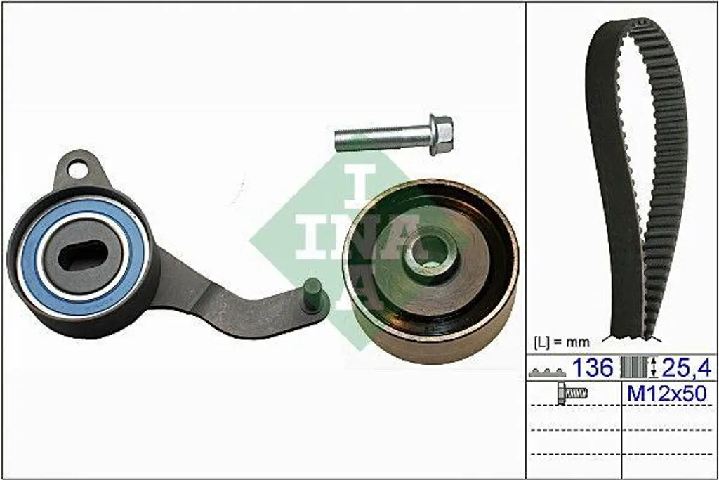 Kit courroie dentée INA 530004710 haute fiabilité pour Astra et Corsa