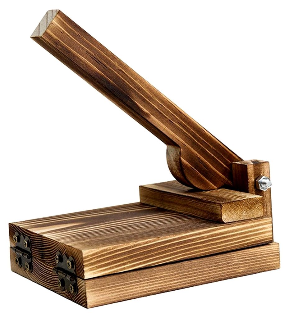 Tortilla Presse Aus Holz für Mais, Quadrat