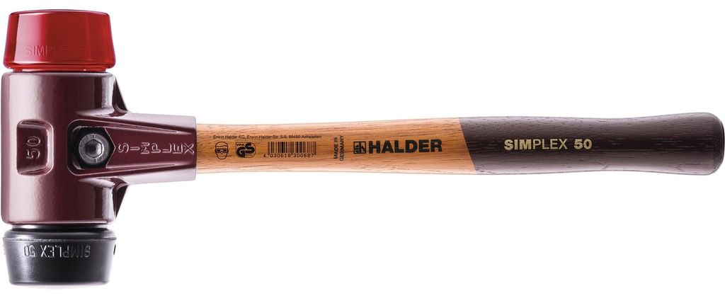 Halder SIMPLEX-Schonhammer 50 GUMMIK./PLASTIK TE SIMPLE