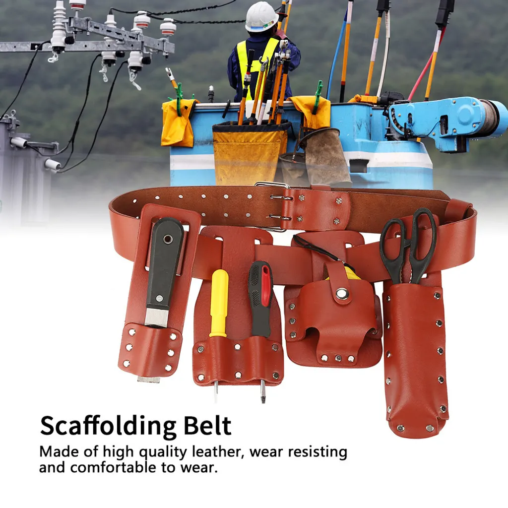 Pochette à outils pour échafaudage suspendu à large sangle nylon