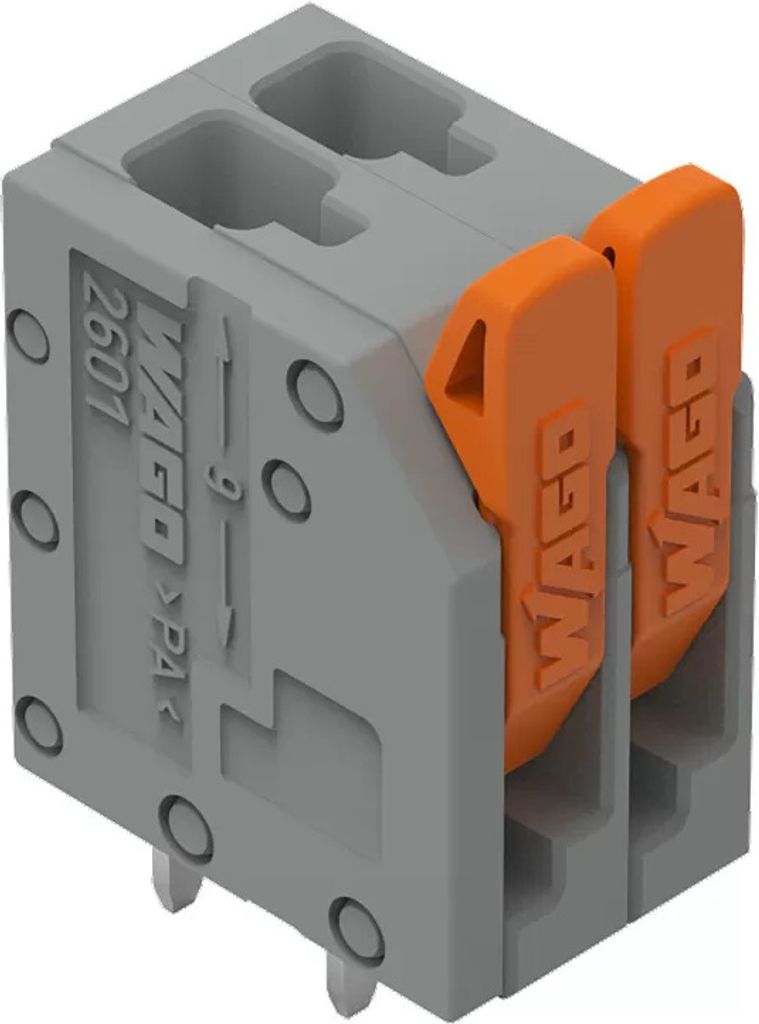 Morsetto per circuiti stampati WAGO; leva; 1,5 mm²; grigio Immagine del prodotto 