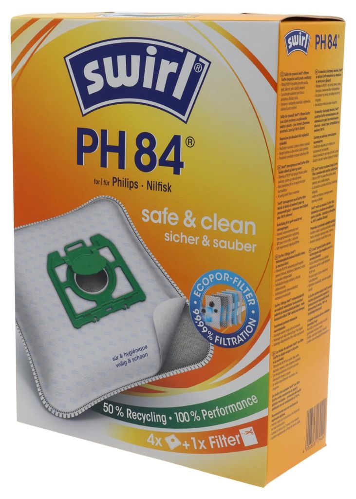 Swirl PH84 4 sacchi microfibra aspirapolvere Philips Oslo Immagine del prodotto 