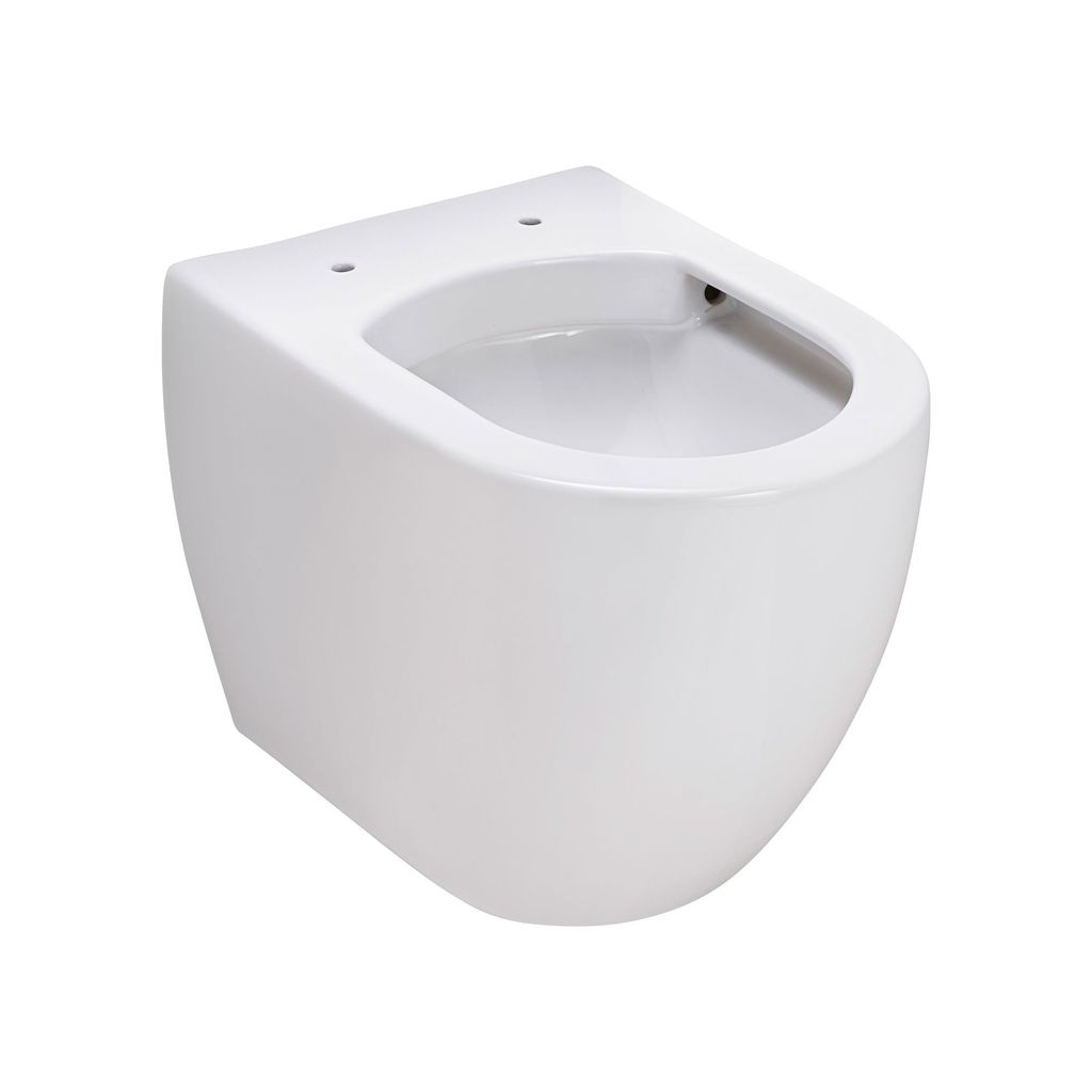 SCHÖNER WOHNEN-Kollektion Wand-WC ANTUS, Weiß, spülrandlose Keramik hänge Toilette, Abgang waagerecht