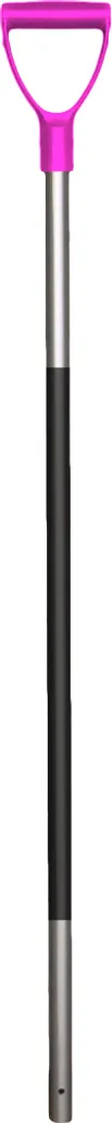 Manico Forcone Alluminio 115cm Rosa - Leggero per Scuderia e Giardino - 1