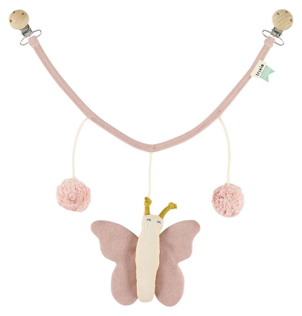 Trixie kinderwagenketting, babyspeeltje, vlinder - Productafbeelding 