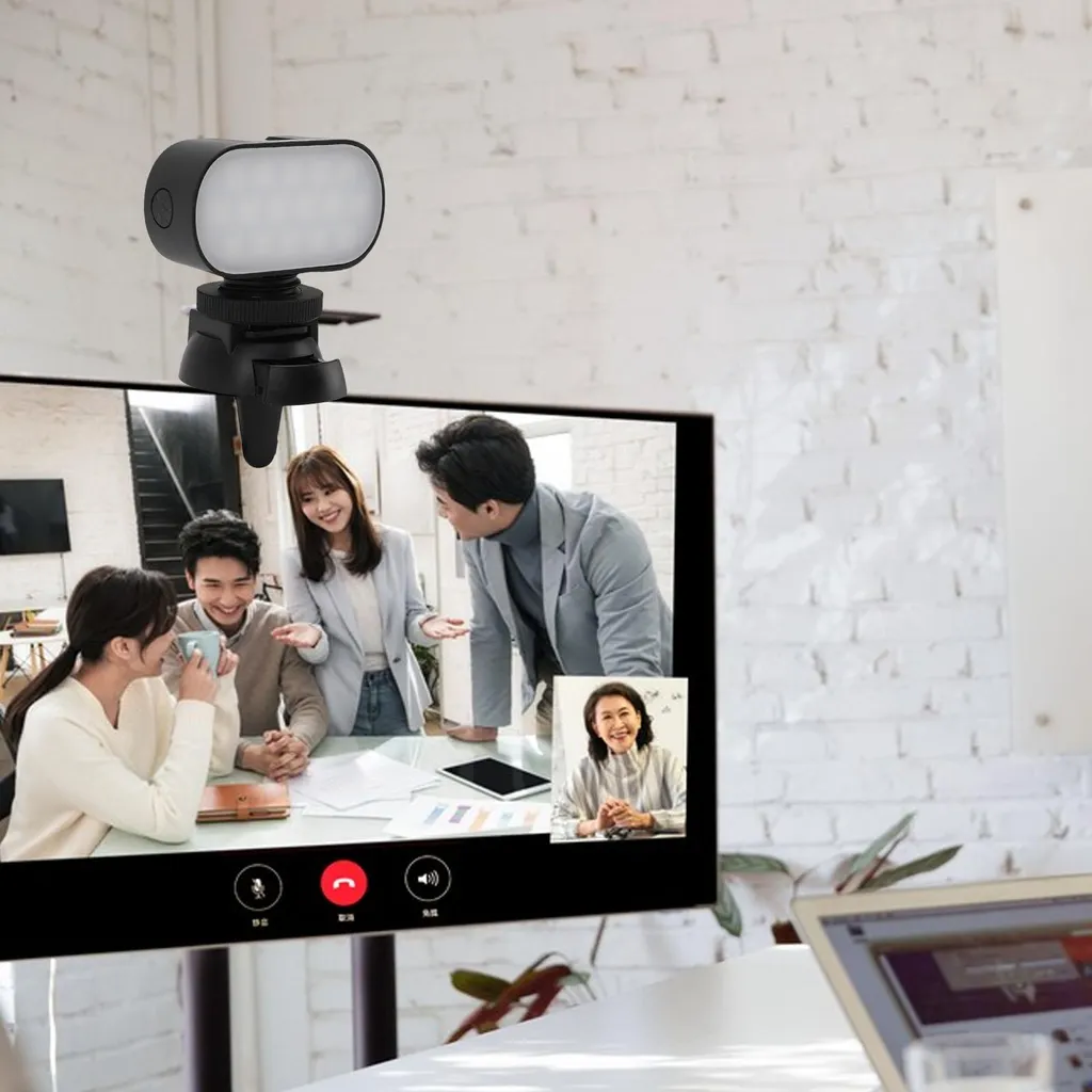 Luce LED per Selfie e Trucco - Clip RGB Portatile e Ricaricabile