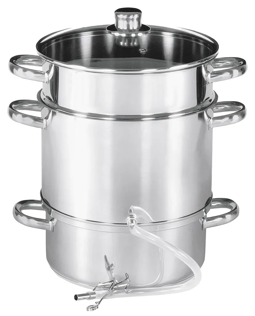 Presse-agrumes et extracteur de jus inox vertical pour fruits et légumes