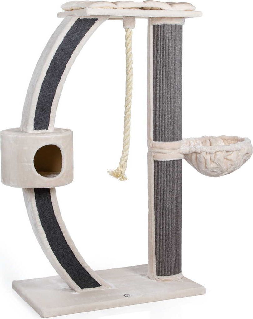 Kratzbaum XXL Granville · beige anthrazit · ca. 157 x 60 x 170 cm
