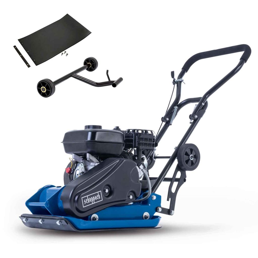 Scheppach Rüttelplatte HP2300S | 5,6 PS Benzinmotor | 13 kN Produktbild 
