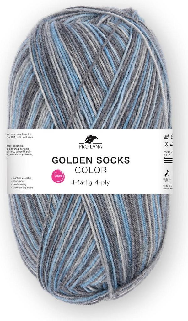 Pro Lana GOLDEN SOCKS color 100 g 4-fach Sockenwolle 420 Produktbild 