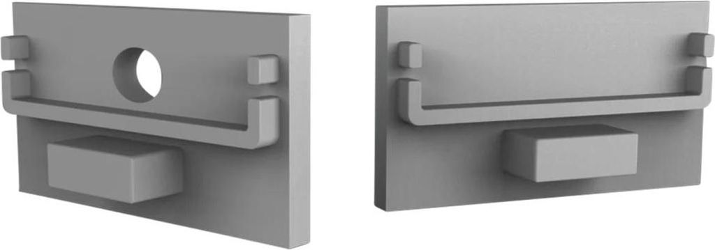 Endkappe für LED Alu Aufbauprofil Exo-N3_24 + Cover PC51 _24