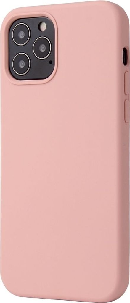Mobigear Rubber Touch iPhone 12 Pro Silikon Hülle Backcover - Sakura Pink