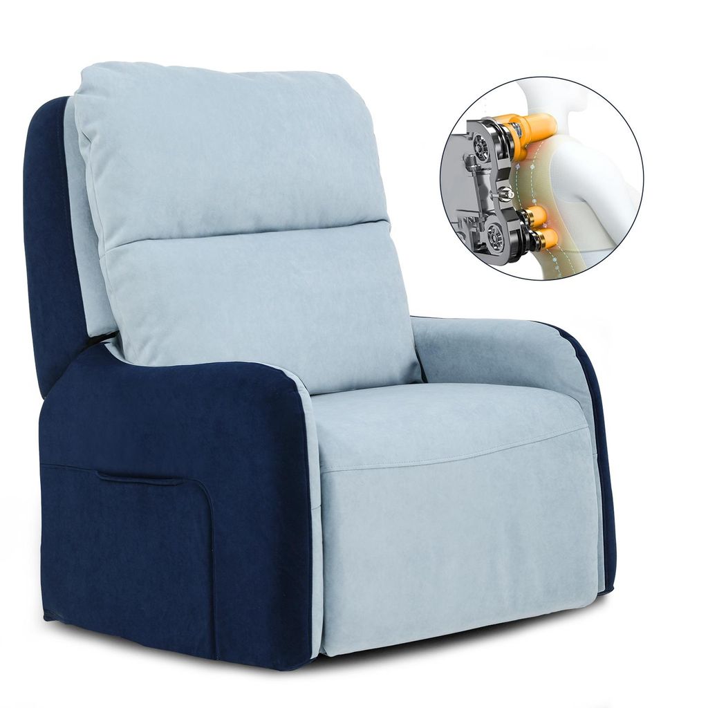 COMHOMA Elektrischer Relaxsessel Massagesessel mit Power Lift, mit SL-Massagefunktion, Ruhesessel Fernsehsessel Fernbedienung mit USB-Anschluss fü...