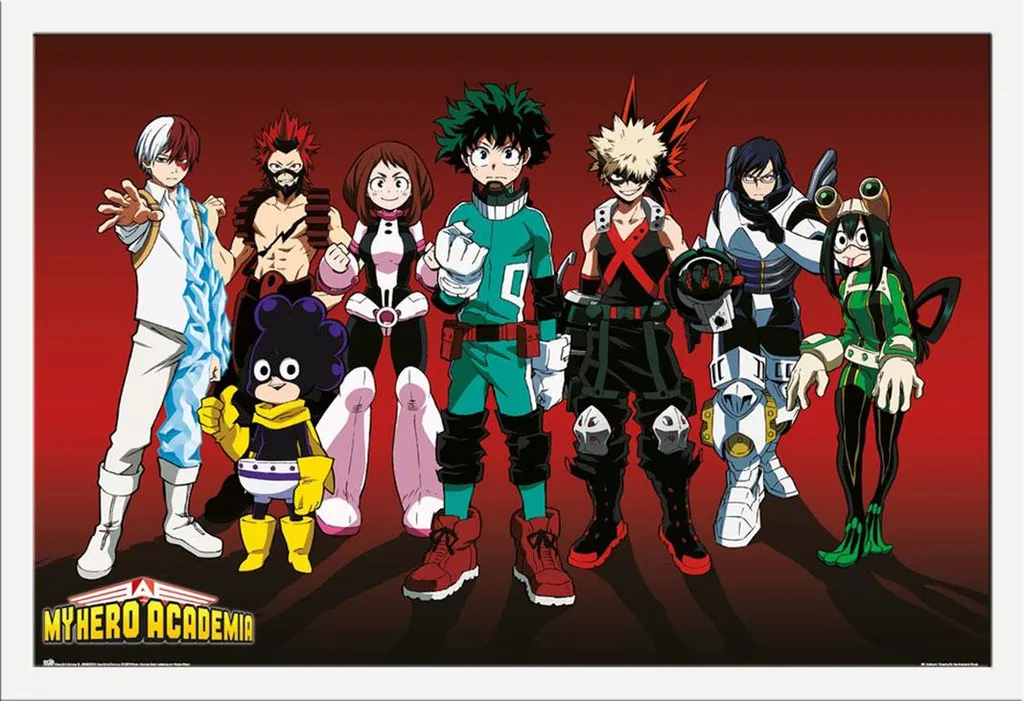 Regalo My Hero Academia: Poster con Cornice Bianca Shinsuke MDF