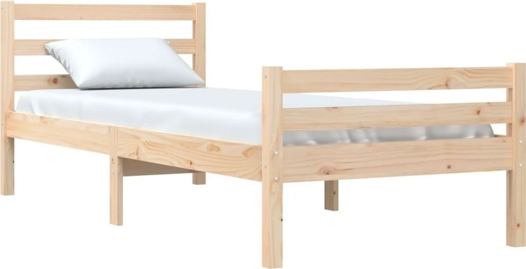 vidaXL Massivholzbett 90x200 cm