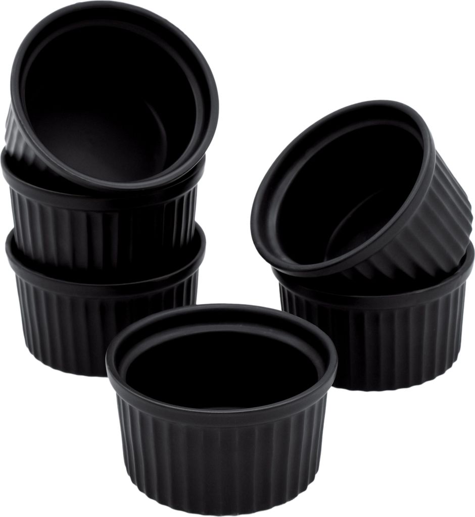 Ciotole per creme brulee 9x5 cm in porcellana - set di 6 - Immagine del prodotto 