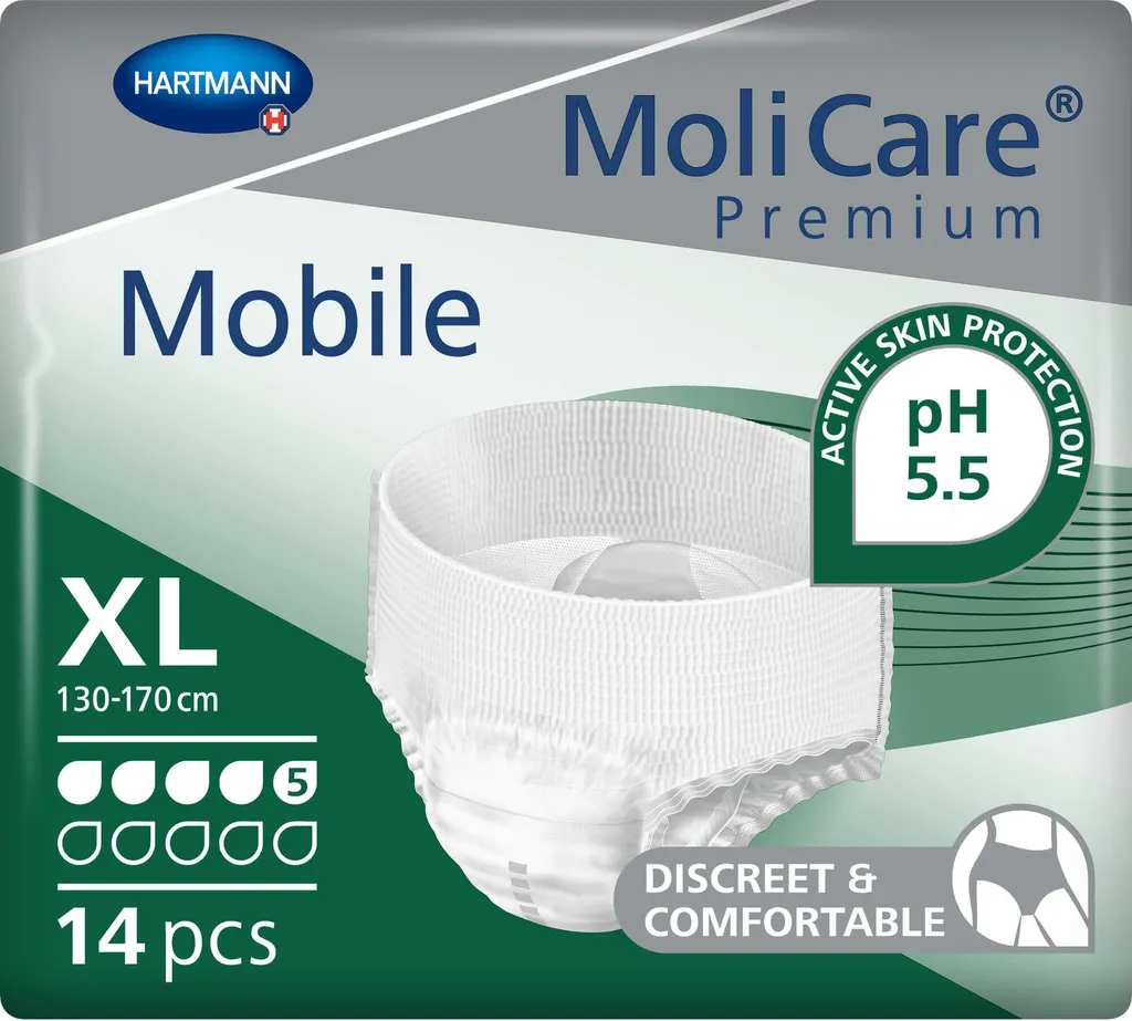 Hartmann MoliCare Mobile 5 Gocce XL - 14 Pezzi Mutandine Incontinenza