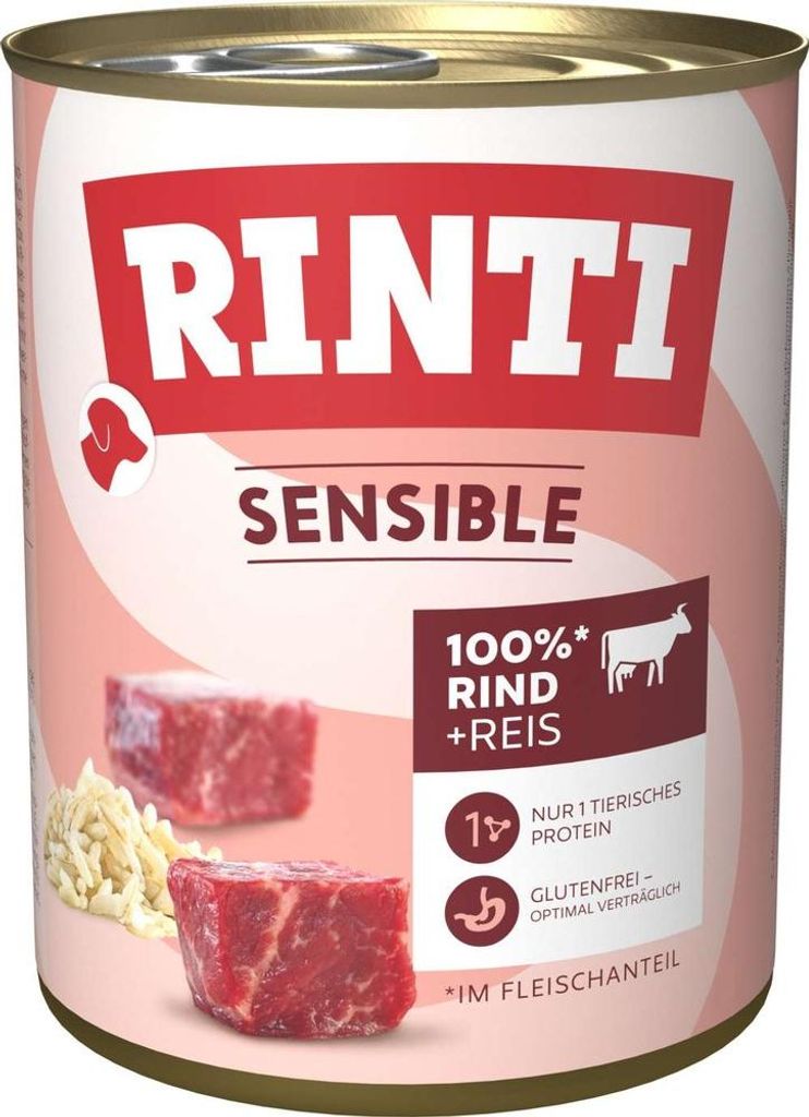 RINTI Sensible Rind & Reis 800 g Produktbild 