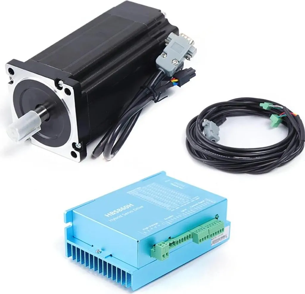 Moteur NEMA 34 Boucle Fermée 12Nm HBS86H Pilote DSP AC 60V Haute Précision