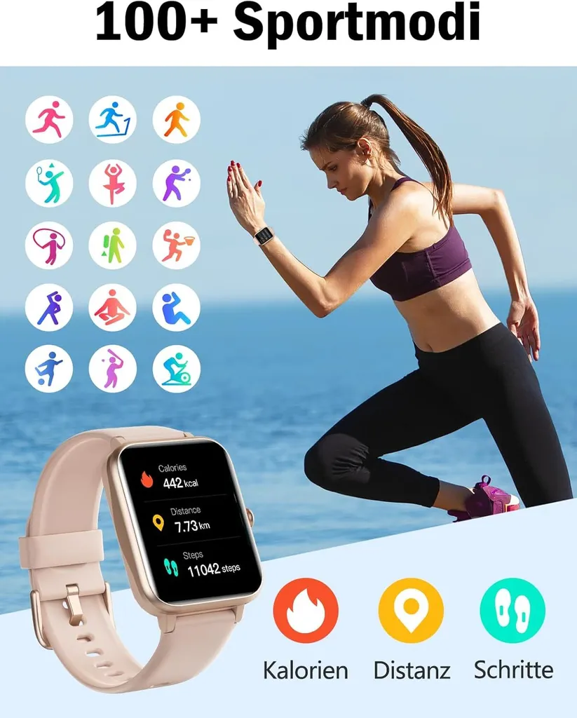 Smartwatch con Chiamate Bluetooth e 110+ Sport Tracker - Offerta 2026 - 3