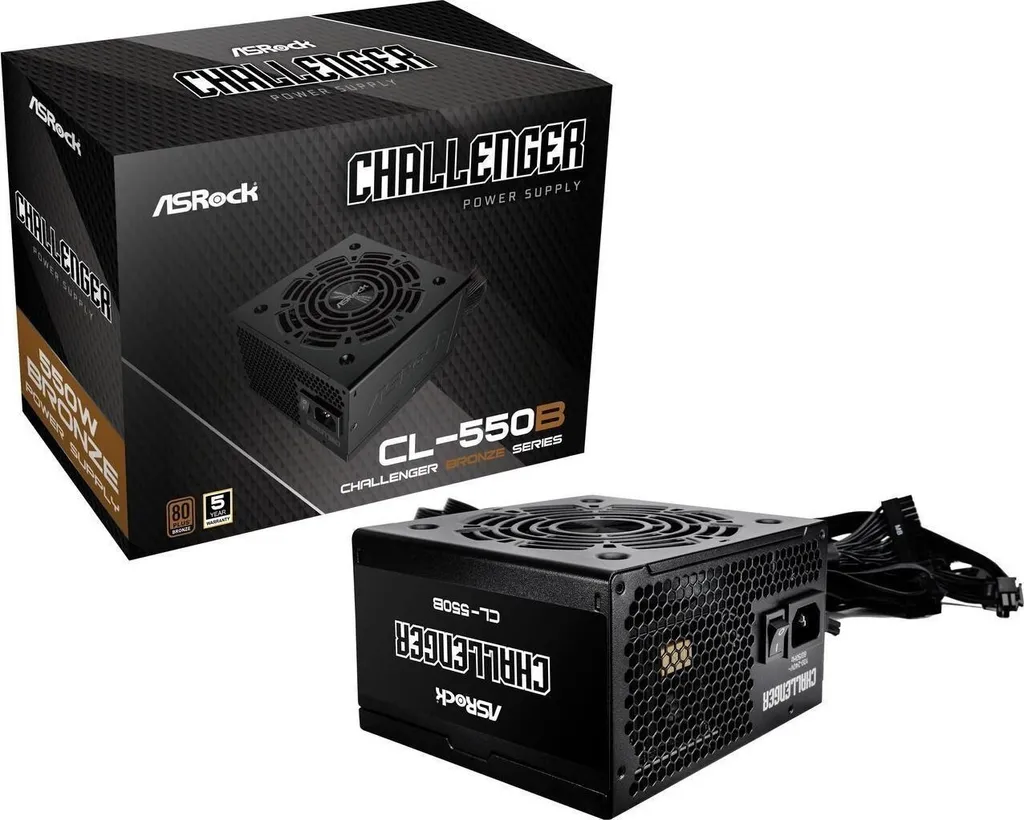 Évitez les Crashs PC avec l'Alimentation ASRock Challenger 550W 80+ Bronze