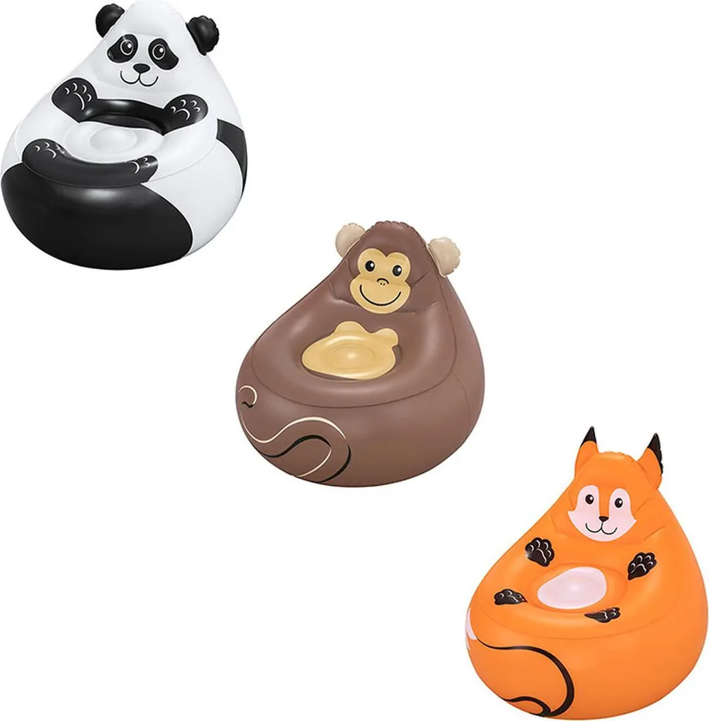 Pouf Gonflable Géant 72x72x64 cm Bestway Vinyle Résistant pour Enfant