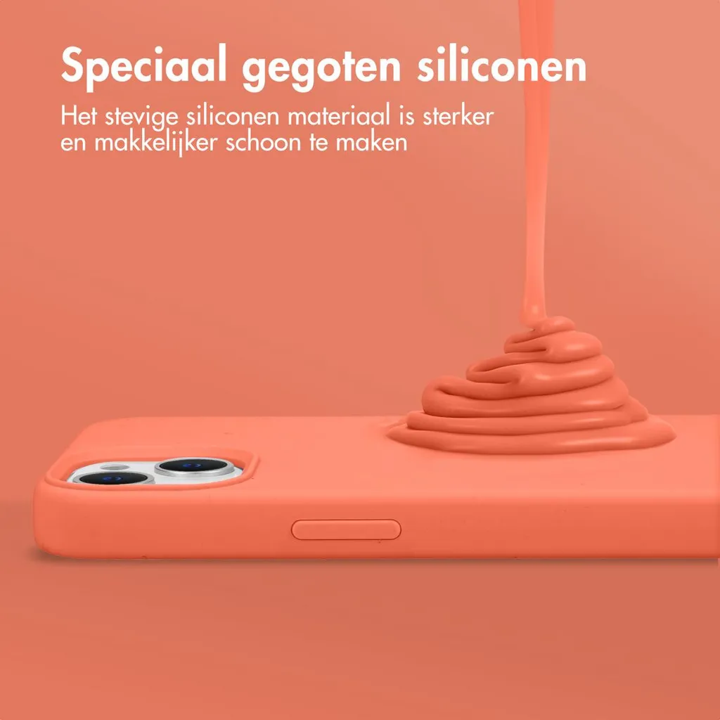 Cover iPhone 15 MagSafe Accezz Nectarine | Silicone Liquido Professionale - 9