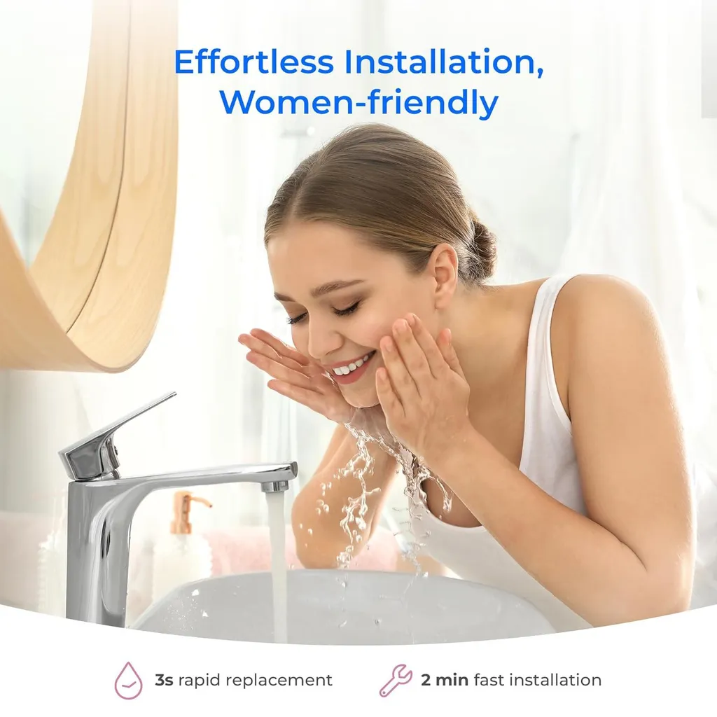 Filtre à eau de rinçage visage WD-BFU2 pour limiter les rougeurs - 6