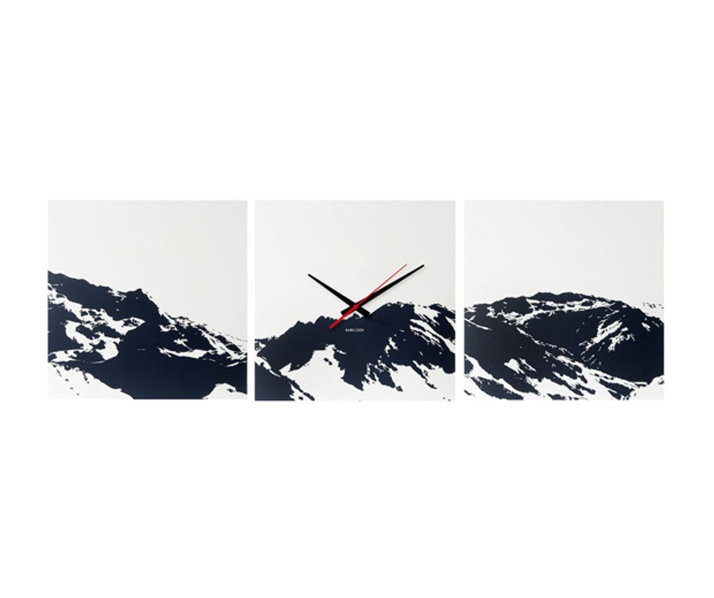 Wanduhr 5483 Karlsson Alpen, 3x 35x35cm
