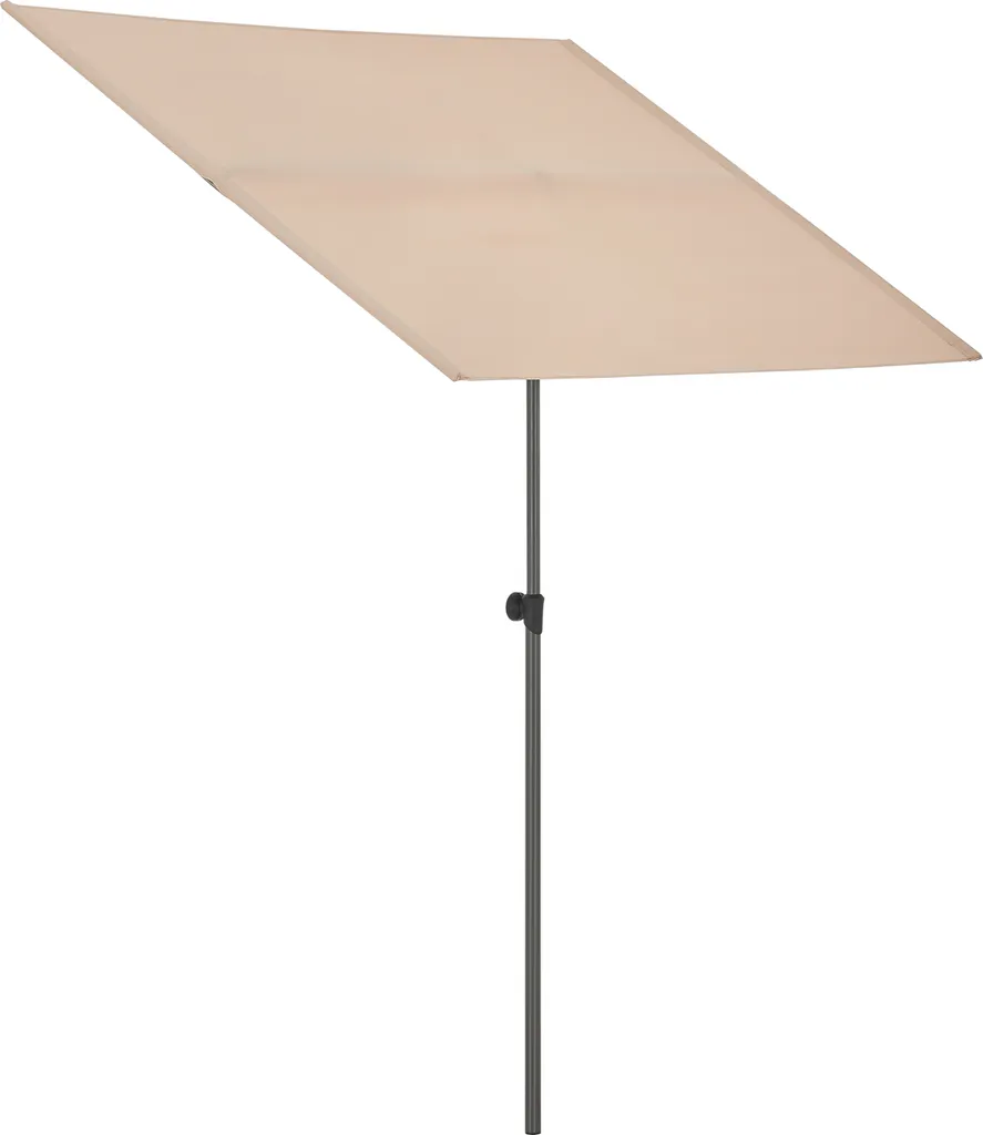 Parasol rectangulaire inclinable pour balcon et terrasse sable UV50+ - 5