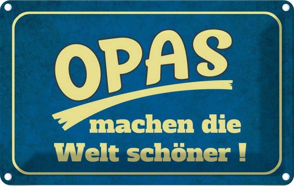 vianmo Blechschild 20x30 cm Opas machen die Welt schöner Produktbild 