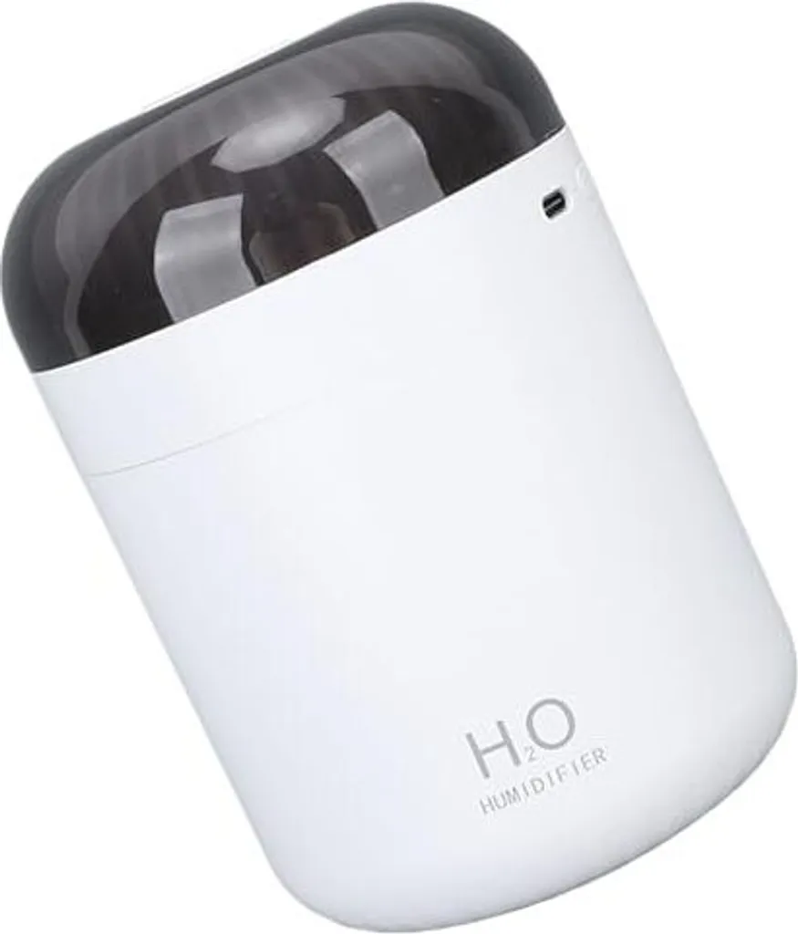 Umidificatore Bambini USB 500ml | Mini Vaporizzatore Bianco Notturno