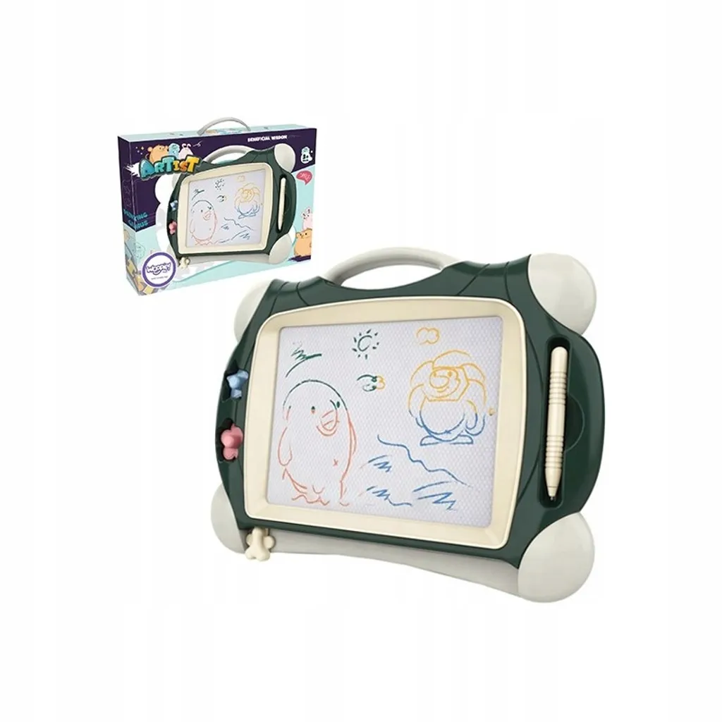 Marqueur Magnétique pour Tableau Blanc Woopie avec 2 Tampons Créatifs