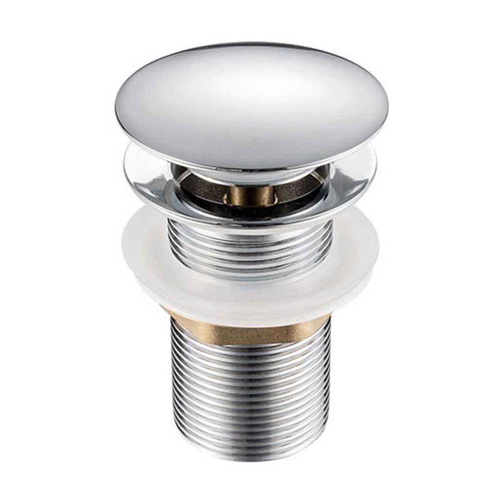 Pop-up Waschbecken Ablaufgarnitur, Vollkupfer, Anti-Überlauf, Schnellablauf, Korrosionsbeständig, Einfach zu installieren, Großer Deckel