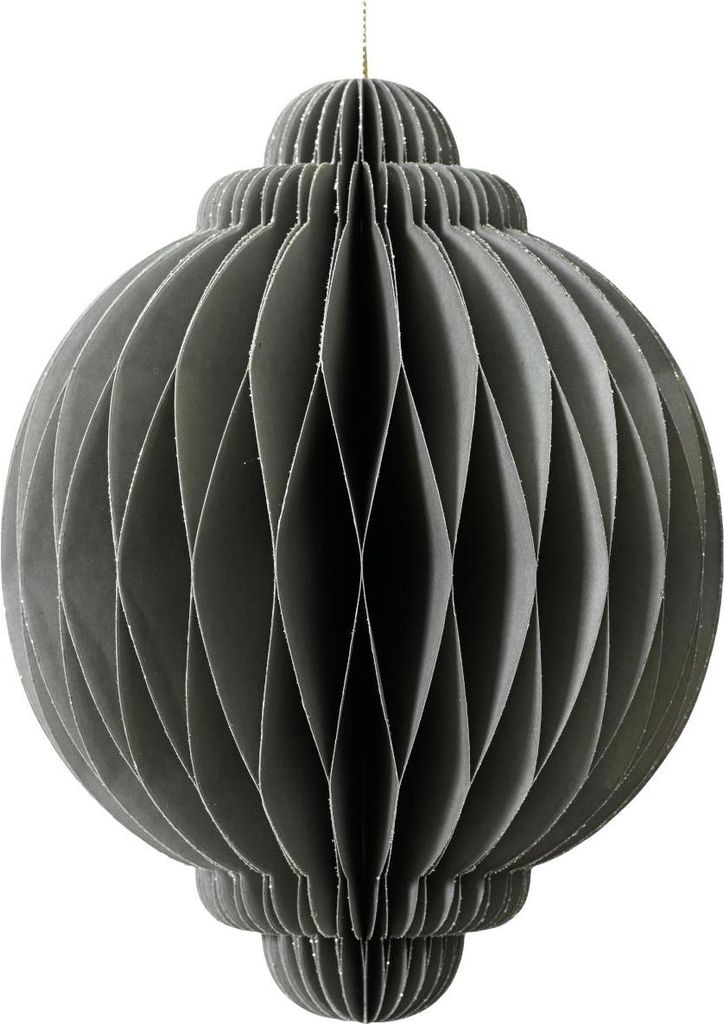 Decoris Zwiebel grau 20cm
