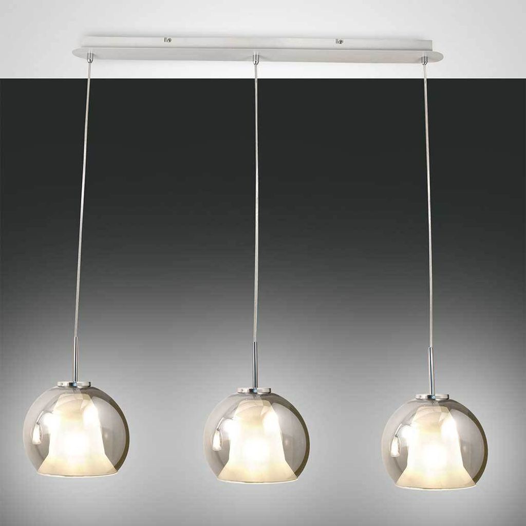 Fabas Luce Pendelleuchte Bretagna E27 2000x830mm Weiß Fumé