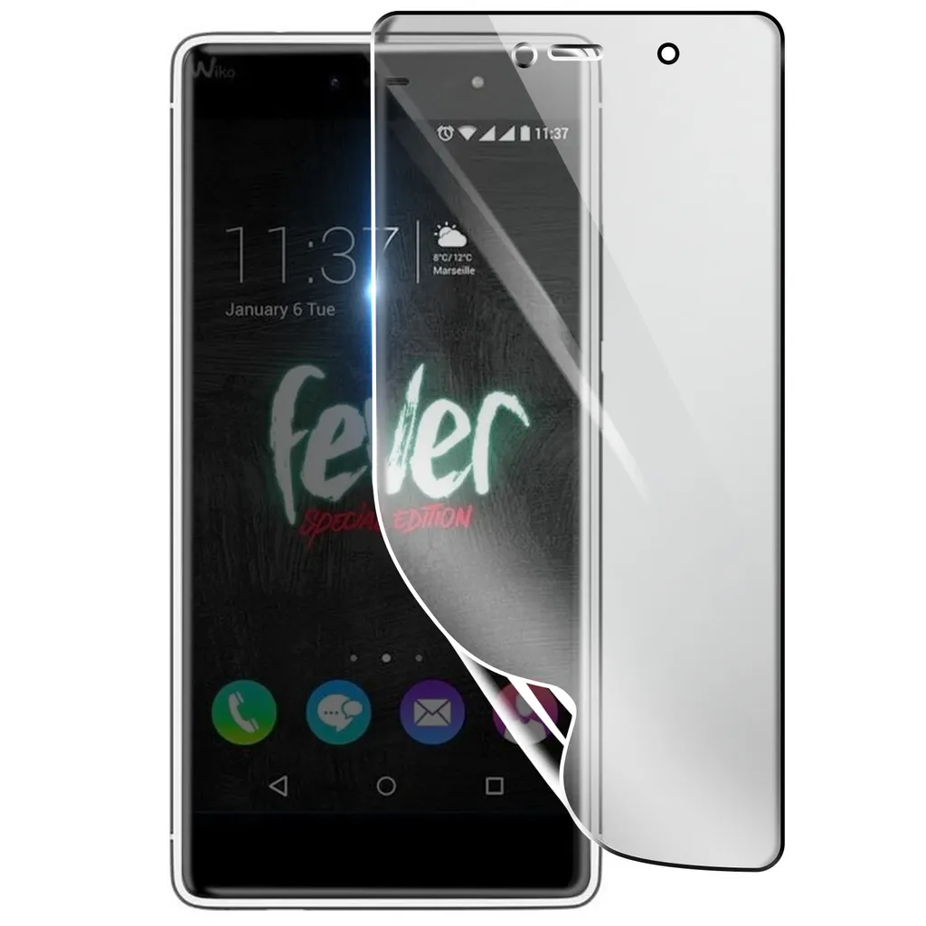 Pellicola 3mk Idrogel per Wiko Fever: Tecnologia Anti-Shock Invisibile