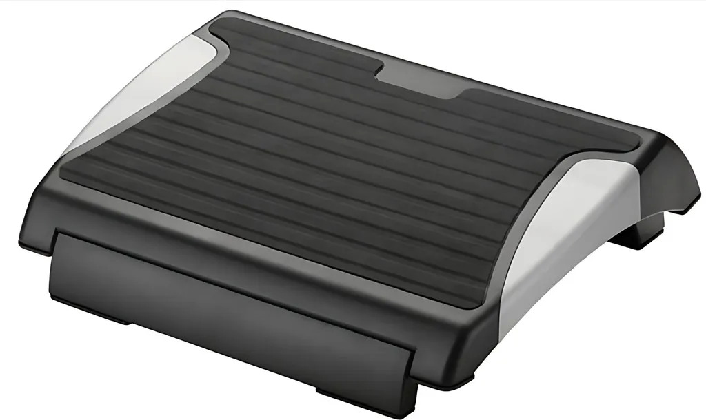 Repose-pieds réglable MAULsolid 37x25cm structure acier et caoutchouc noir