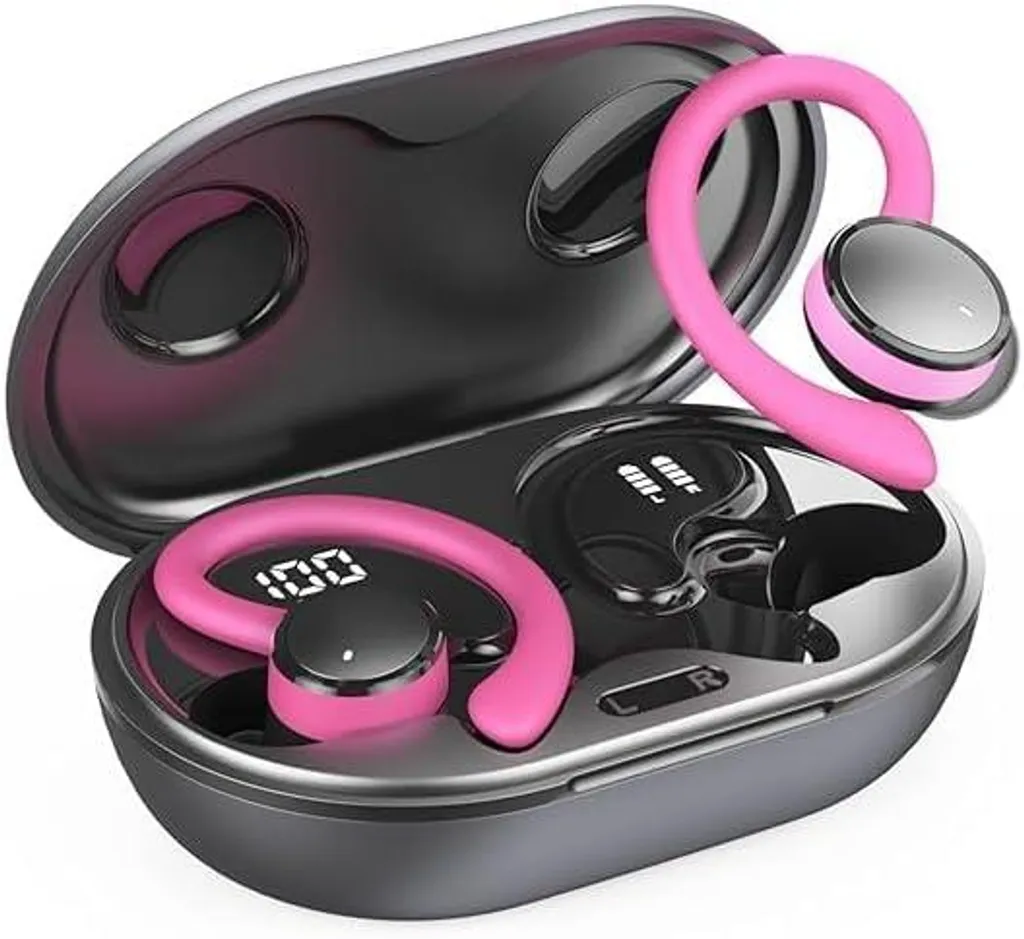 In Ear Kopfhörer Bluetooth 5.4 mit 4 ENC Noise Cancelling Mic, mit HiFi Stereo, 50 Std Spielzeit Kabellose Ohrhörer, IP7 Wasserdicht, Dual LED-Anzeige