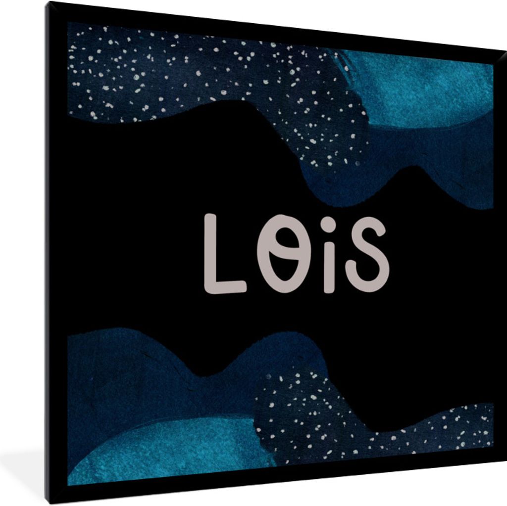 MuchoWow Gerahmtes Poster Lois - Pastell - Mädchen 40x40 cm - Poster mit Schwarzem Bilderrahmen Wandposter Rahmen Foto Bilder - Mit Rahmen - Wan...